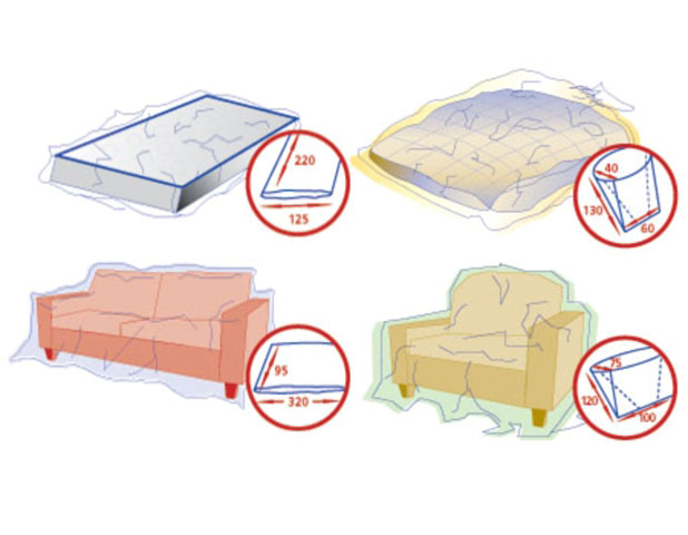 Schutzhüllen-Set für Matratze Couch Bett und Sessel