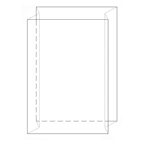 Seitenfaltensack 500x300x1300 mm hoch transparent 70my